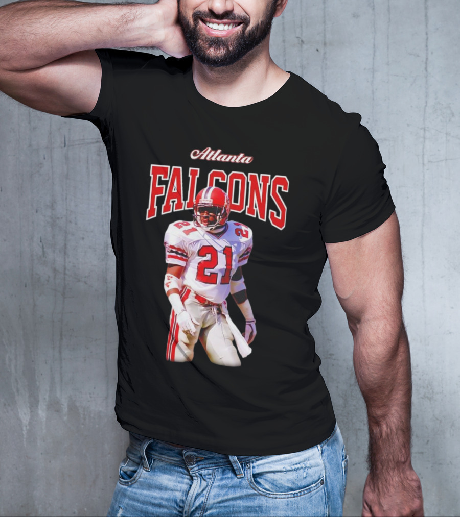 Atlanta Falcons Deion Sanders Retired Player 21 Sideline Legend T-Shirt