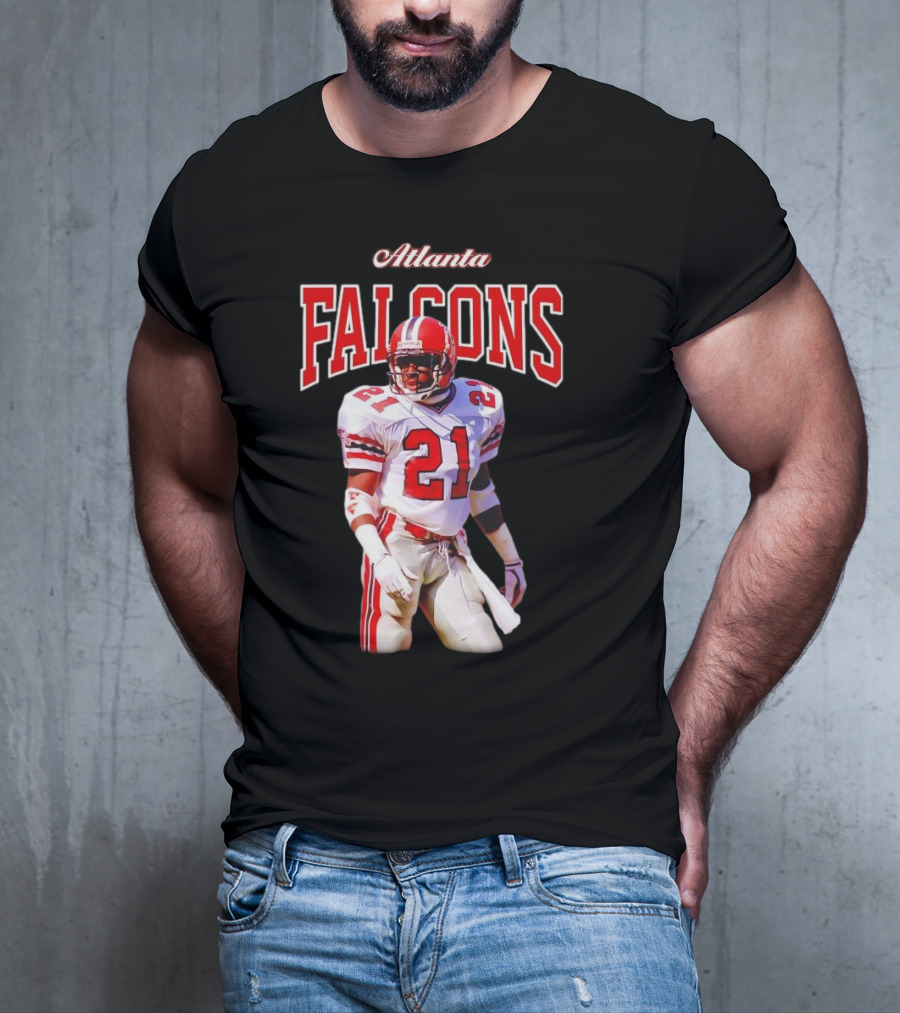 Atlanta Falcons Deion Sanders Retired Player 21 Sideline Legend T-Shirt