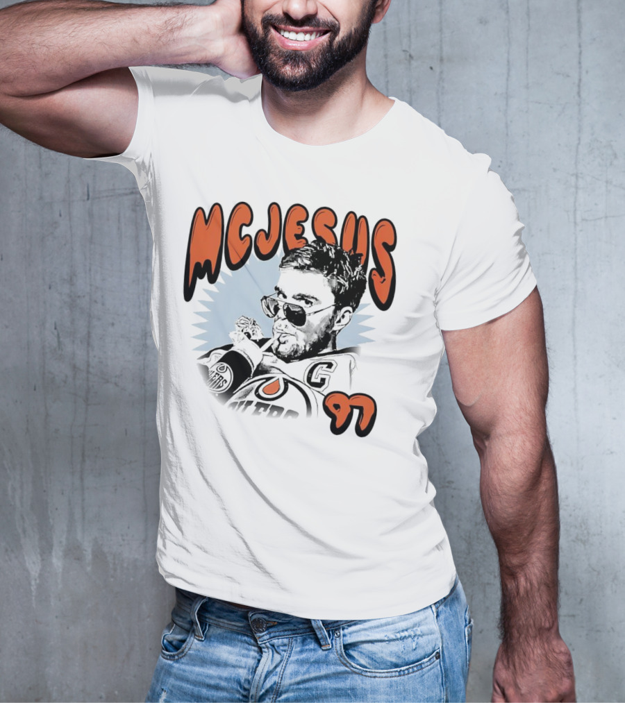 Edmonton Oilers McJesus 97 Connor McDavid T-Shirt