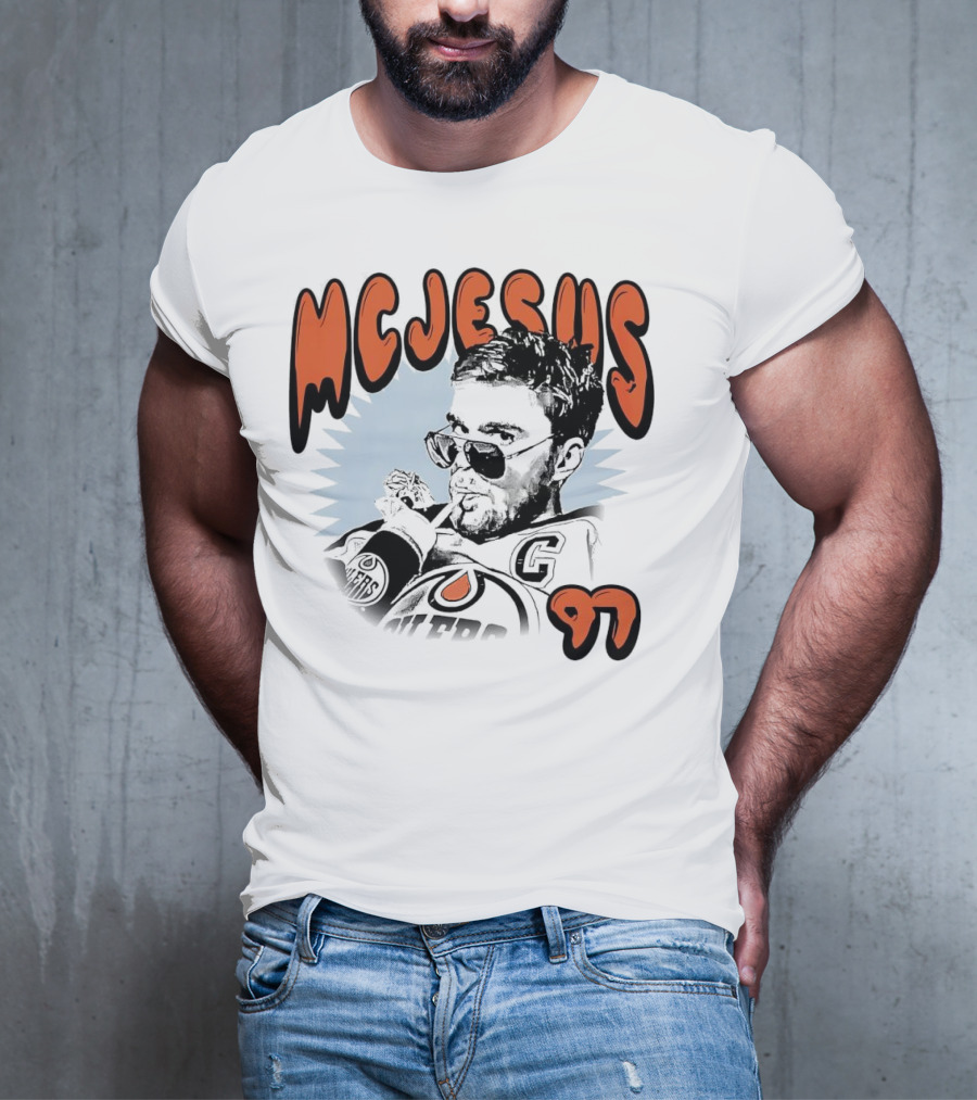 Edmonton Oilers McJesus 97 Connor McDavid T-Shirt