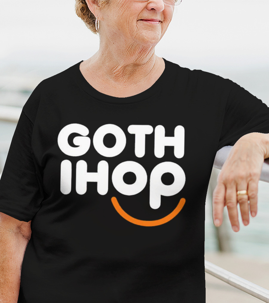 Goth IHOP Merchandise Smile Dark Aesthetic T-Shirt
