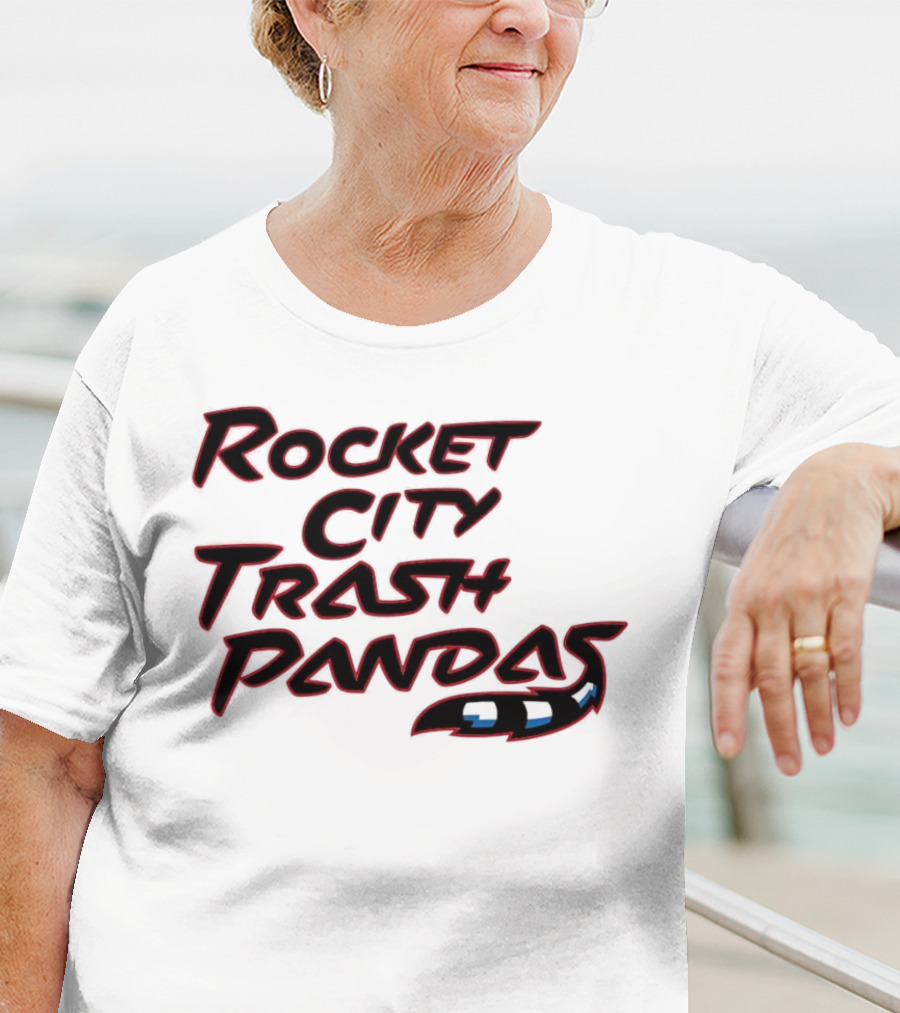 Rocket City Trash Pandas Black Tail T-Shirt