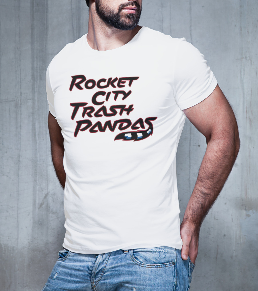 Rocket City Trash Pandas Black Tail T-Shirt