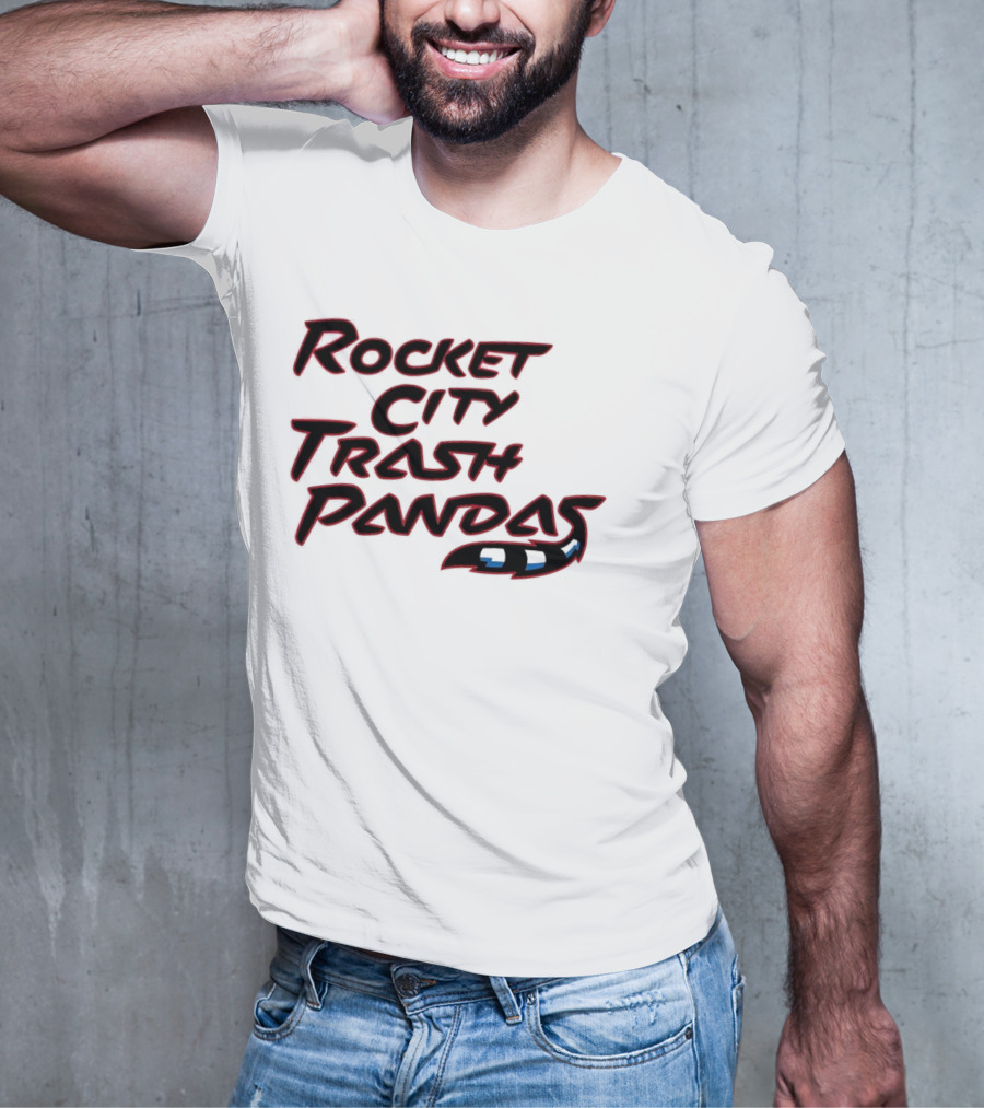 Rocket City Trash Pandas Black Tail T-Shirt