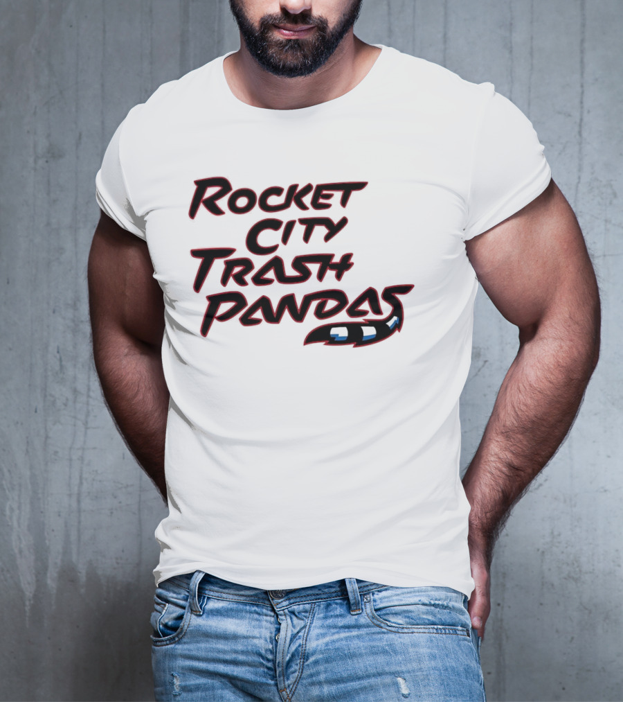 Rocket City Trash Pandas Black Tail T-Shirt