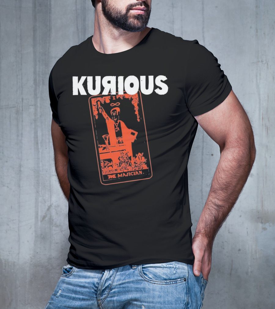 Kurious Gasdrawls The Majician Tarot Card T-Shirt