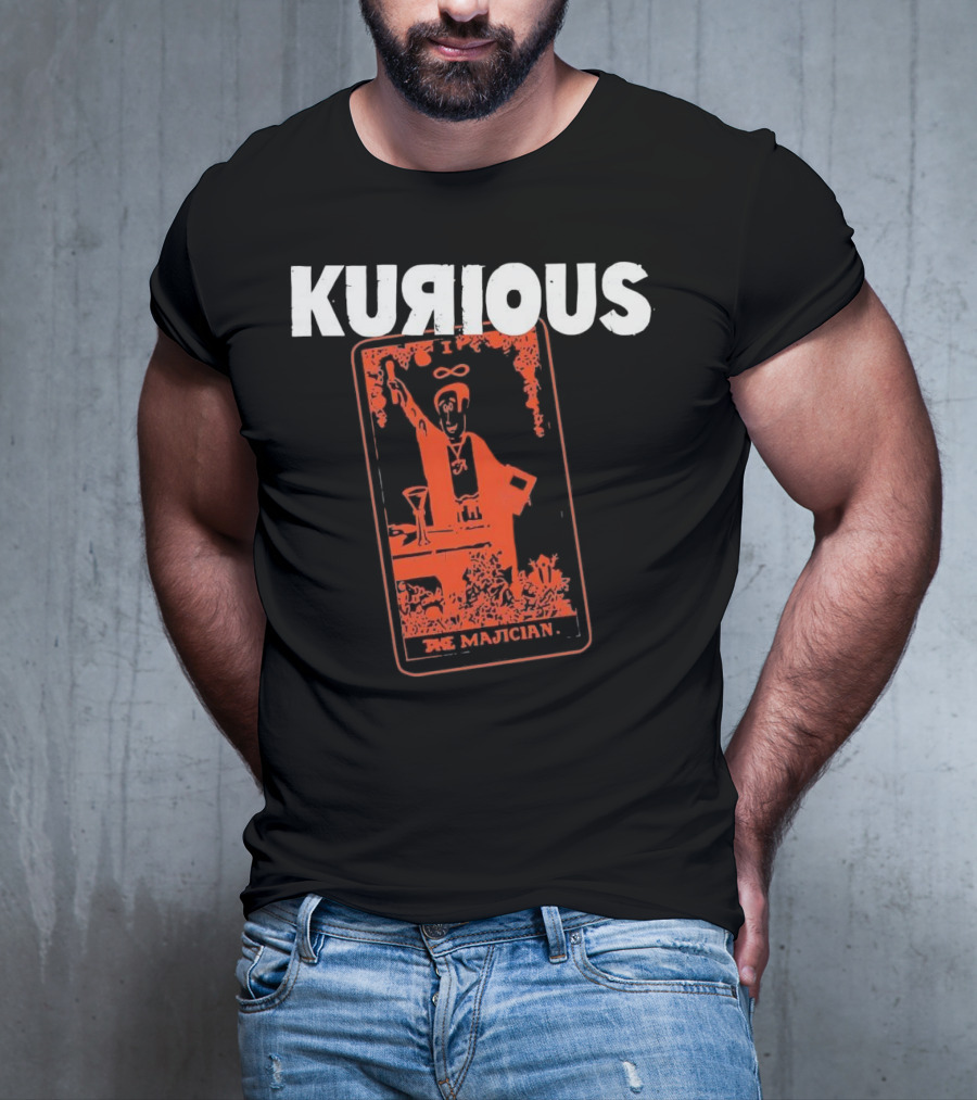 Kurious Gasdrawls The Majician Tarot Card T-Shirt