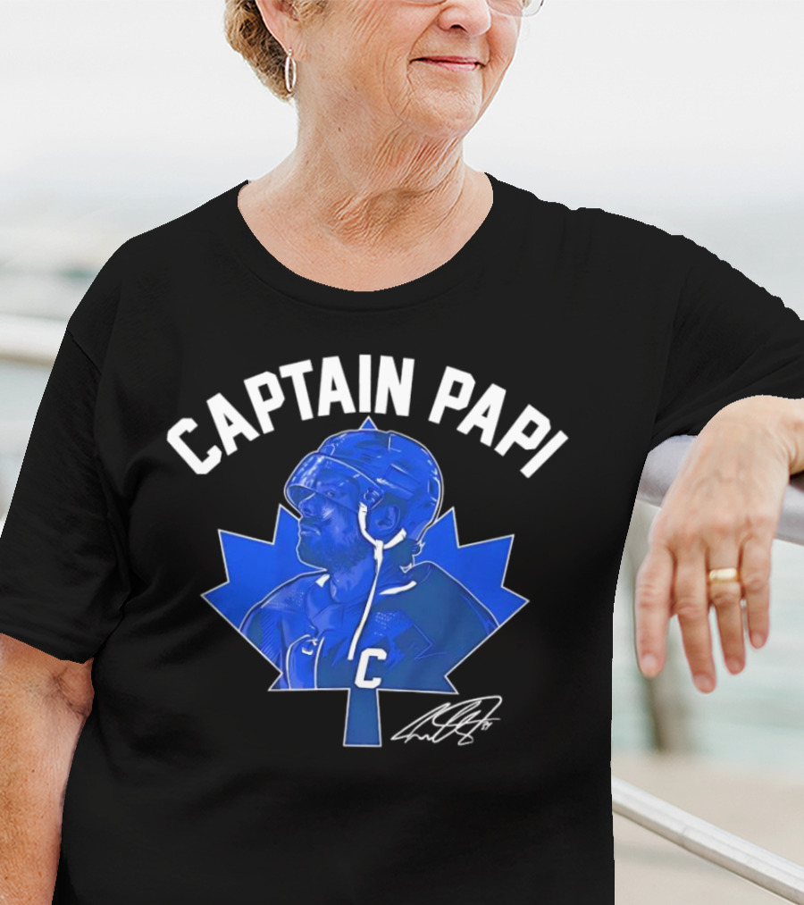 Captain Papi Auston Matthews Toronto Maple Leafs Signature T-Shirt