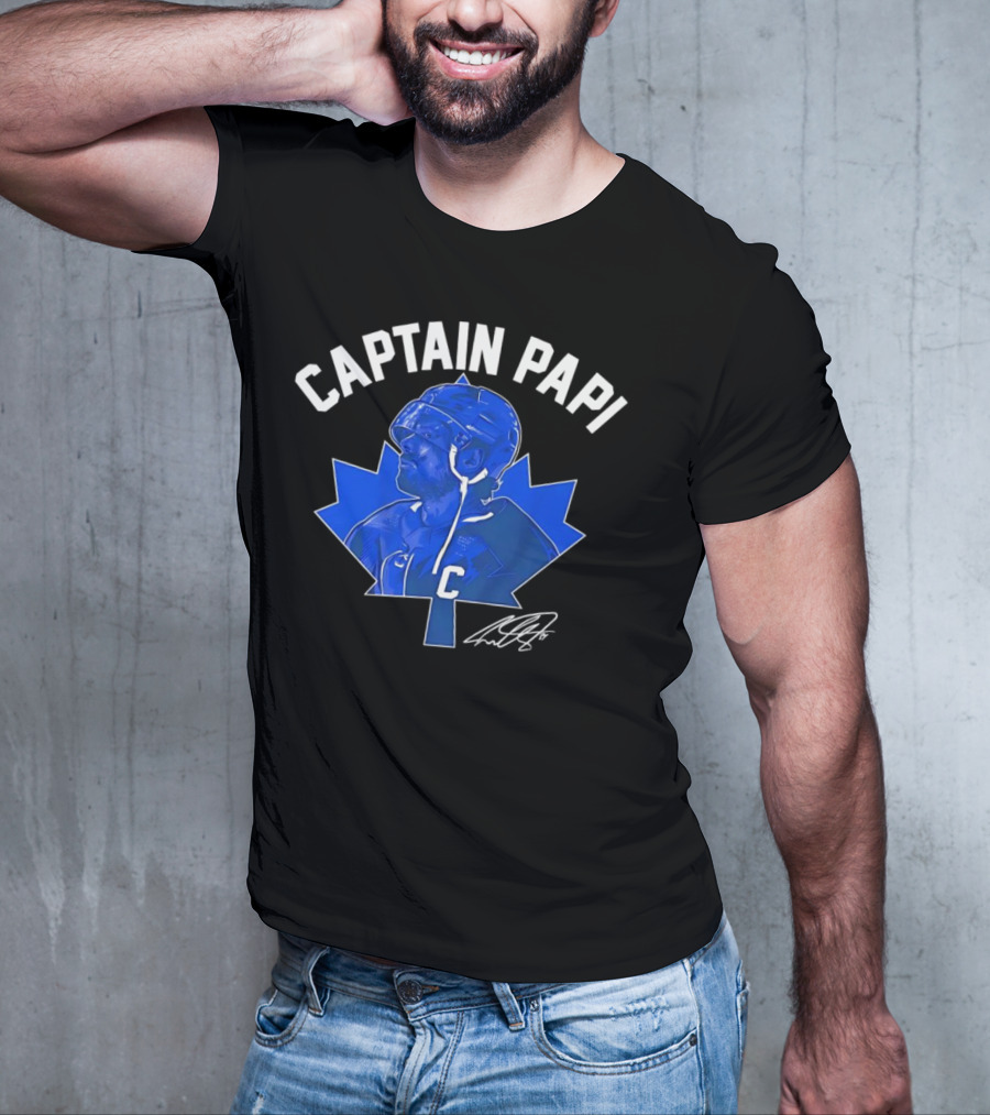 Captain Papi Auston Matthews Toronto Maple Leafs Signature T-Shirt