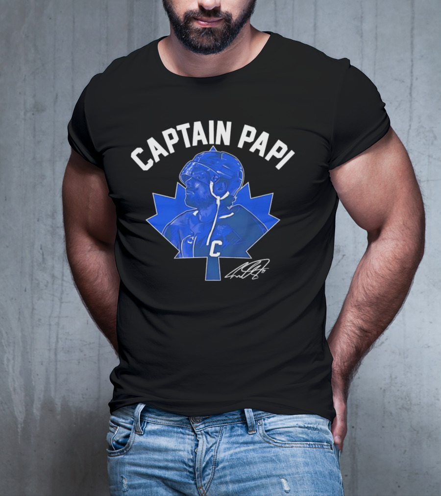 Captain Papi Auston Matthews Toronto Maple Leafs Signature T-Shirt