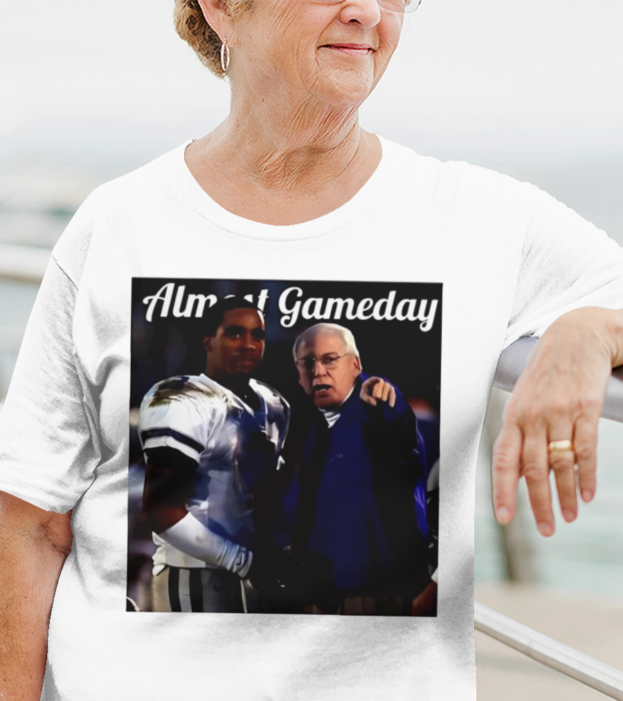 Almost Gameday Bill Snyder Coach K-State Wildcats Player Interaction T-Shirt