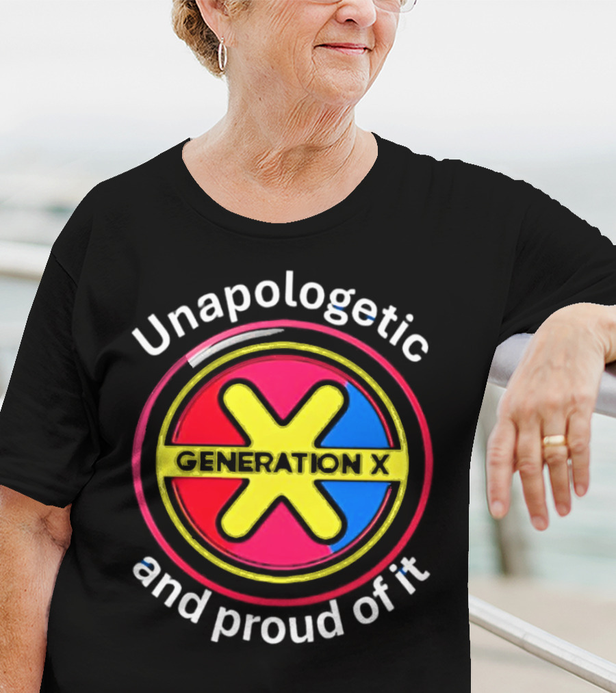 Generation X Unapologetic And Proud Of It Bold Circular Emblem T-Shirt