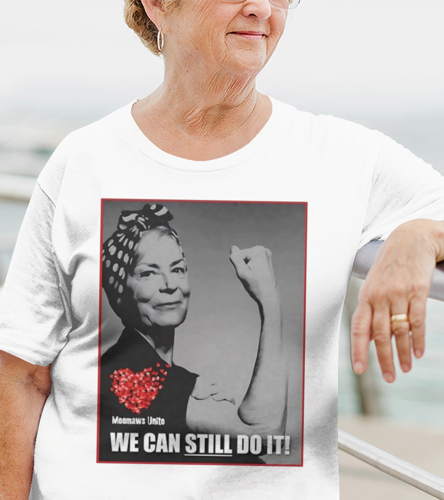 Meemaws Unite We Can Still Do It Polka Dot Bandana Heart T-Shirt