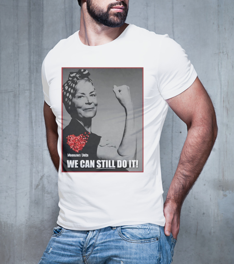 Meemaws Unite We Can Still Do It Polka Dot Bandana Heart T-Shirt