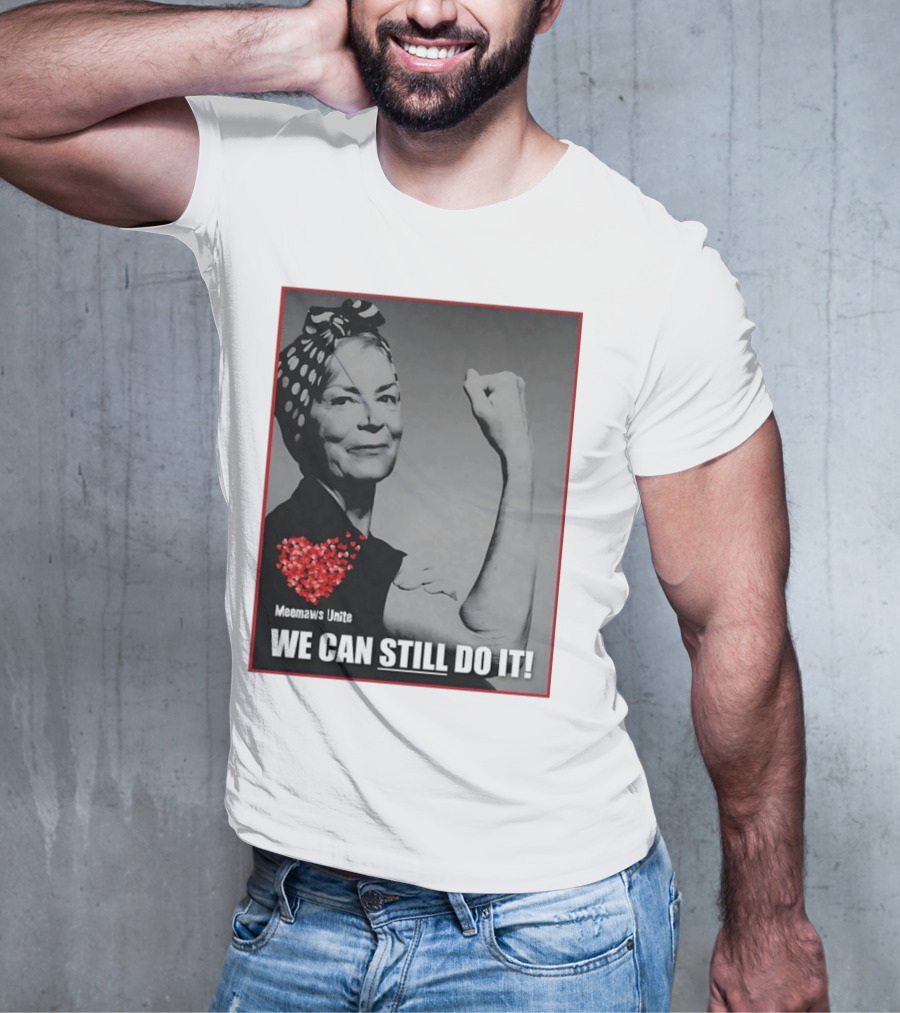 Meemaws Unite We Can Still Do It Polka Dot Bandana Heart T-Shirt