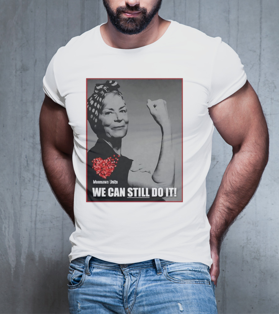 Meemaws Unite We Can Still Do It Polka Dot Bandana Heart T-Shirt
