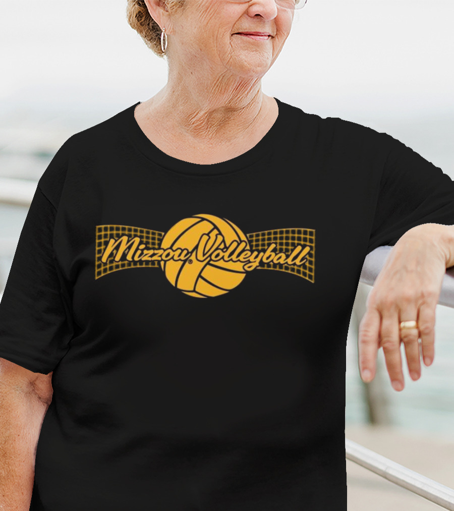 Mizzou Tigers Volleyball Gold Net T-Shirt