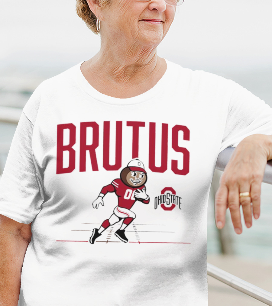 Brutus Ohio State Buckeyes 00 Running Mascot T-Shirt