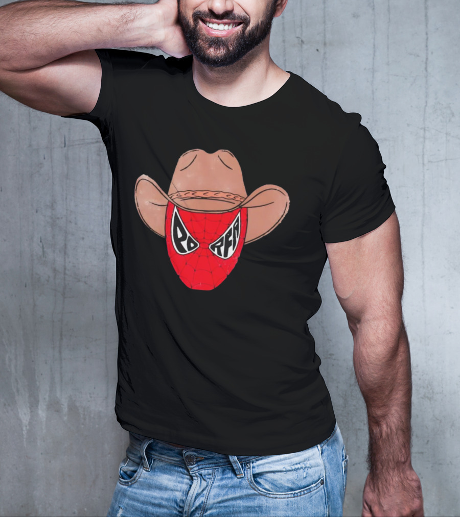 Porfa Porfaman Cowboy Spider Man T-Shirt