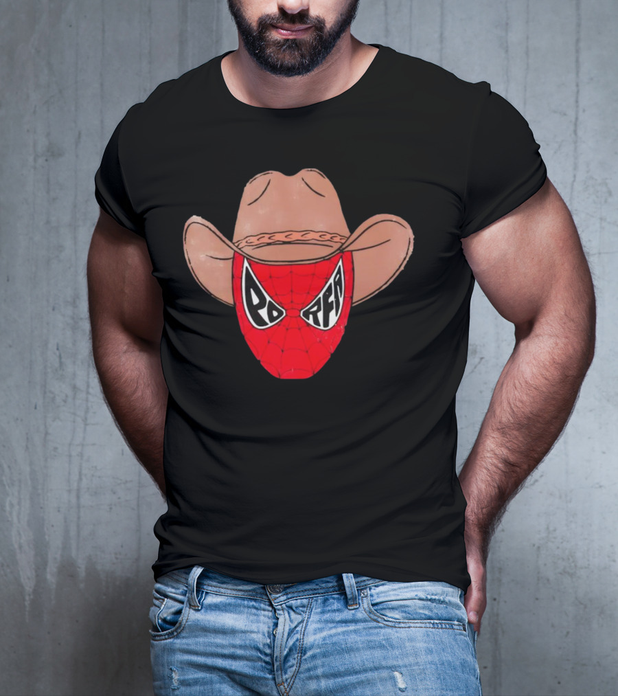 Porfa Porfaman Cowboy Spider Man T-Shirt