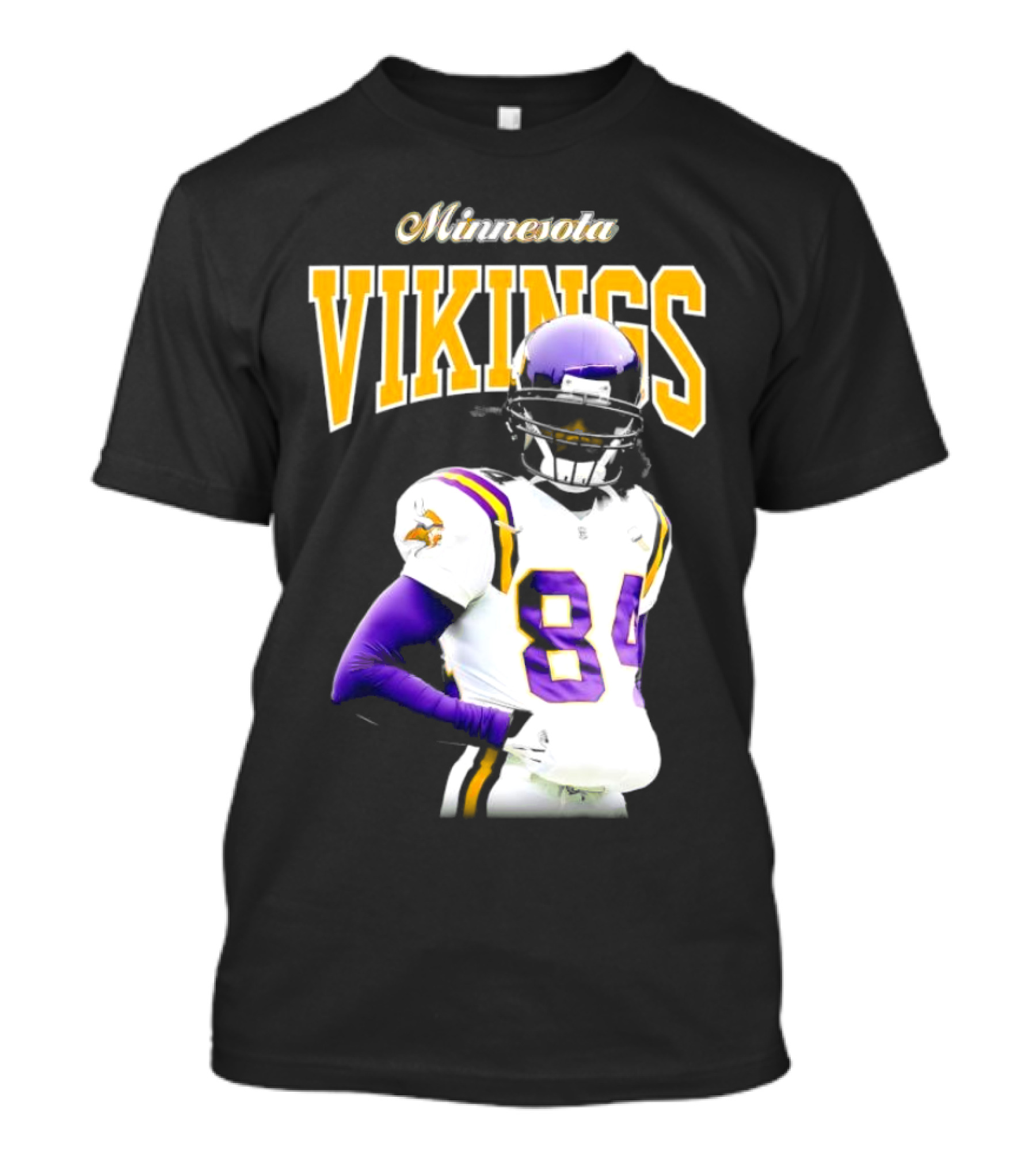 Minnesota Vikings Randy Moss Number 84 Retired Player Sideline Legend T-Shirt