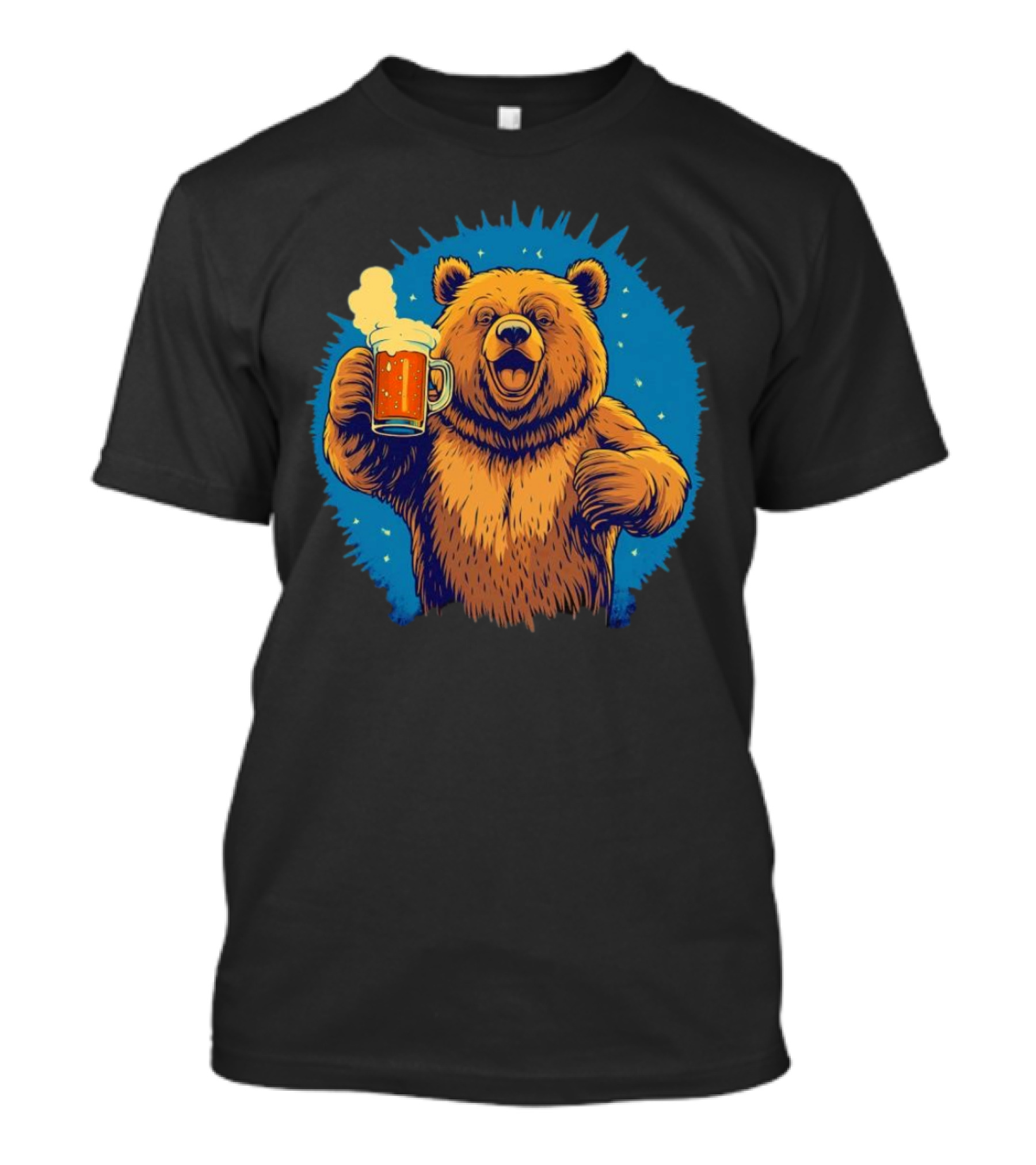 Bear Drink Beer Ging T-Shirt