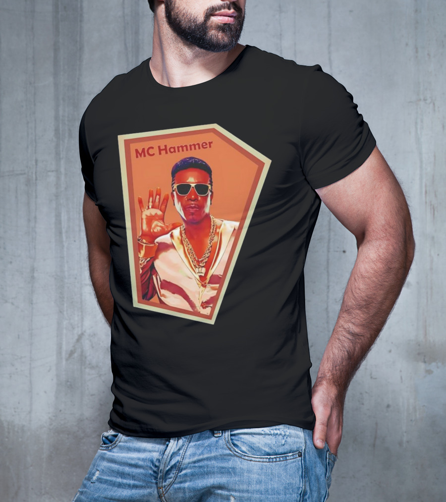 MC Hammer Retro Iconic Style Sunglasses Chains Wave Hand Gesture T-Shirt
