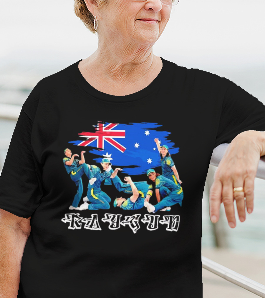 Raygun Rachael Gunn B-girl With Australia Flag T-Shirt