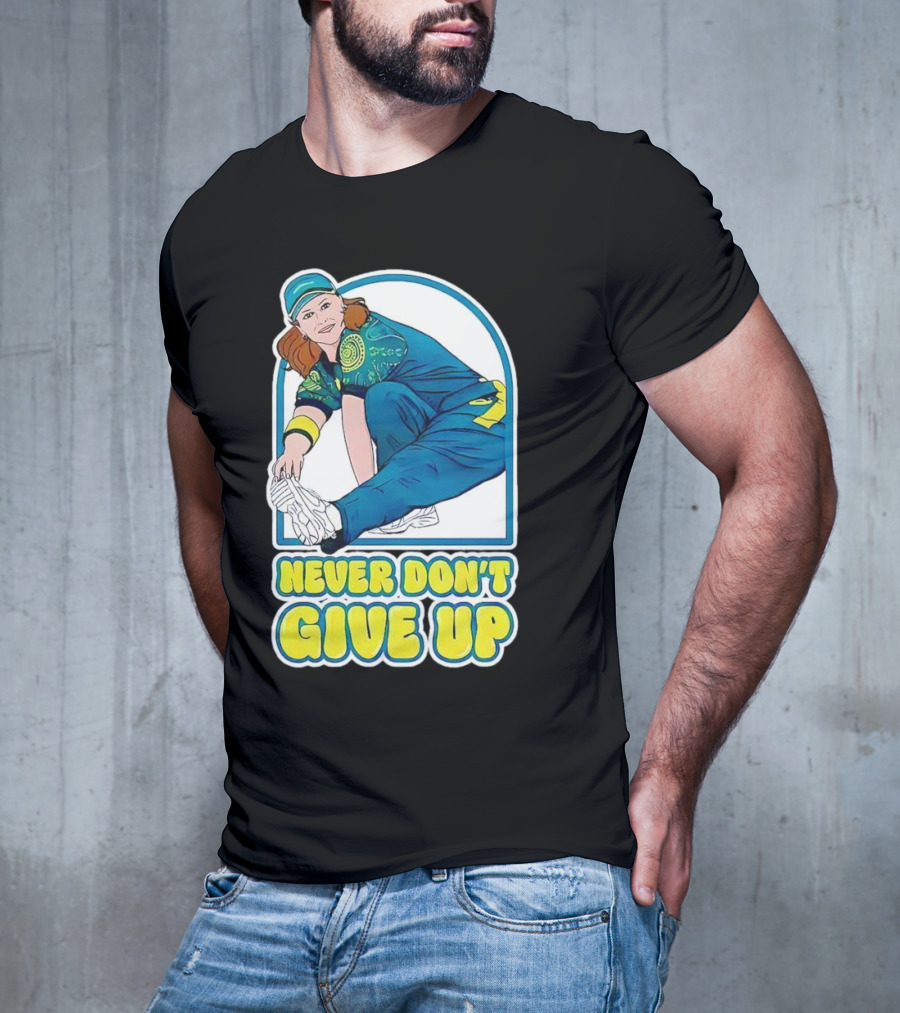 Never Don’t Give Up Raygun Rachael Gunn T-Shirt