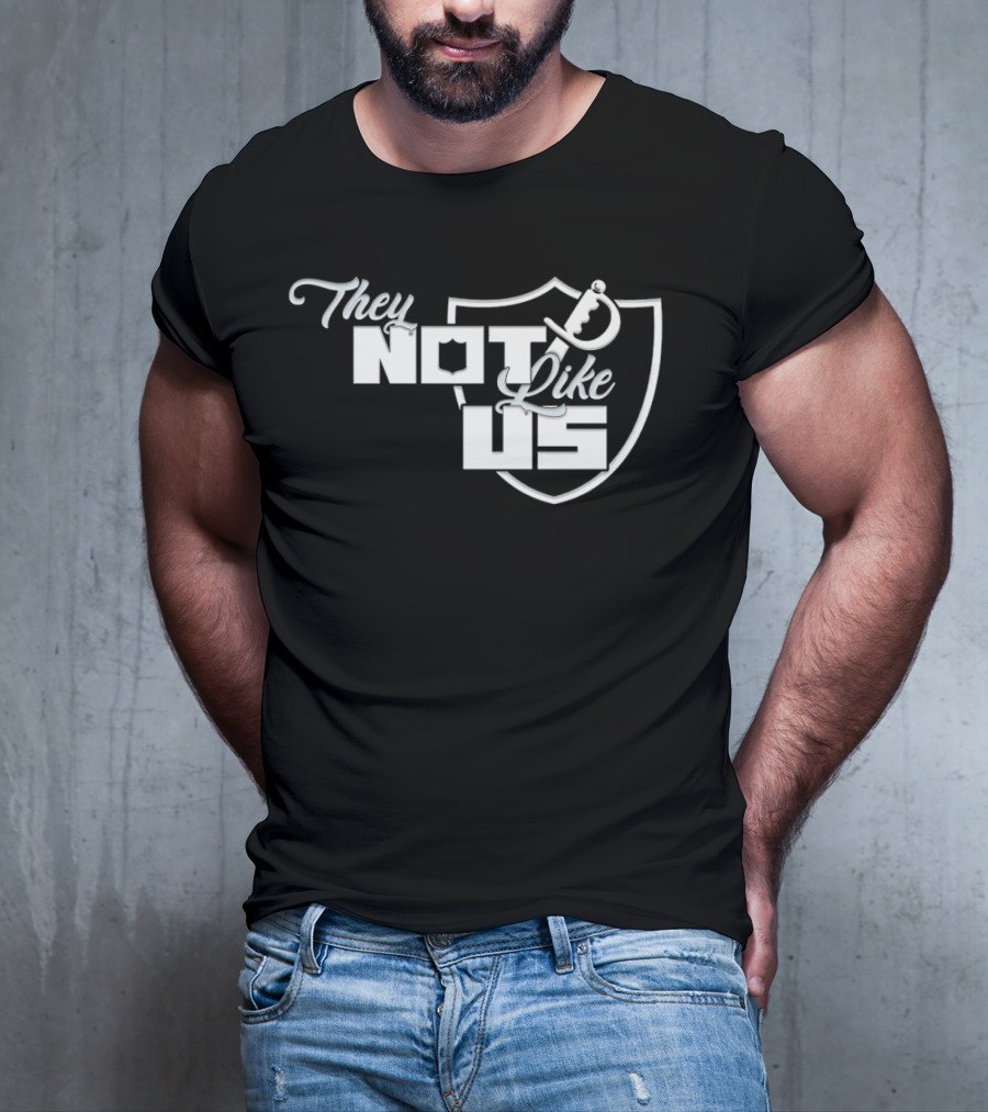 Las Vegas Raiders They Not Like Us Shield T-Shirt