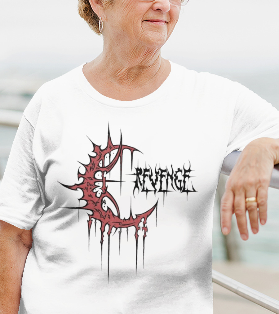 Revenge Crescent Dripping Blood T-Shirt