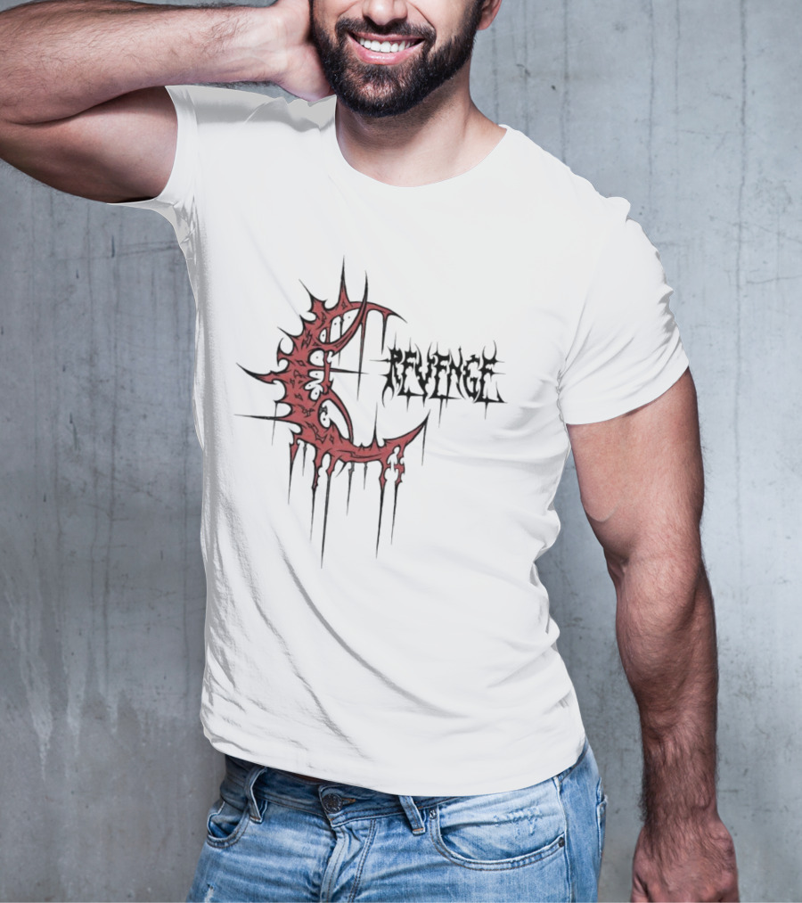 Revenge Crescent Dripping Blood T-Shirt