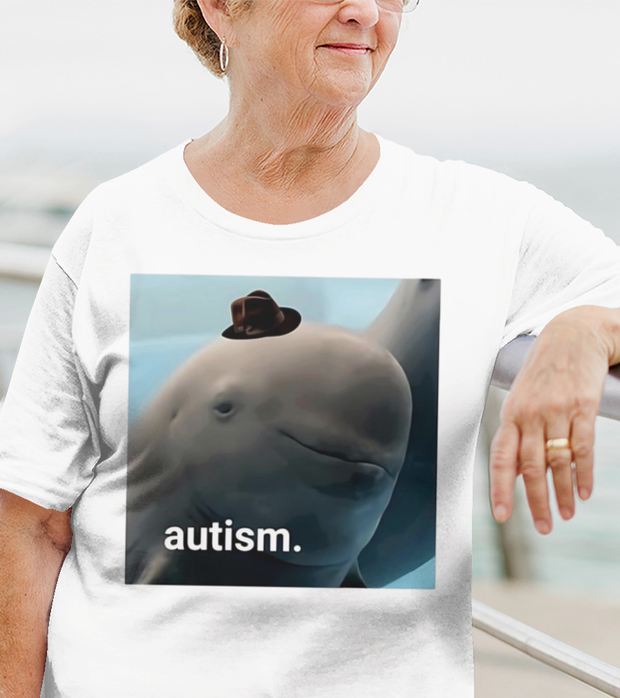 Autism Dolphin Meme With Hat T-Shirt