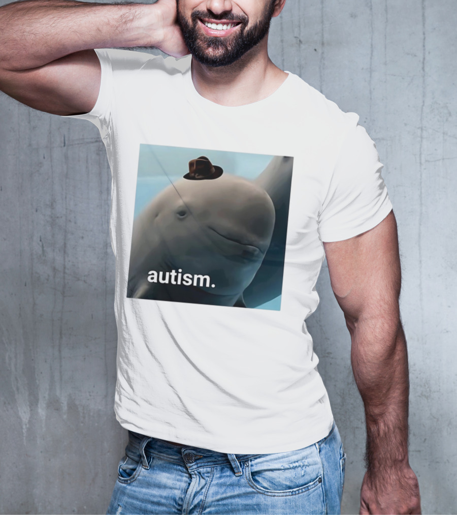 Autism Dolphin Meme With Hat T-Shirt