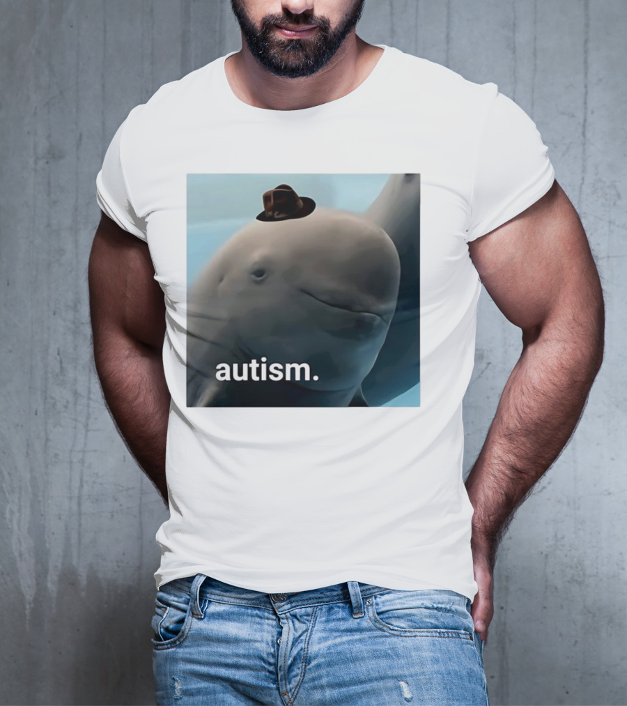 Autism Dolphin Meme With Hat T-Shirt