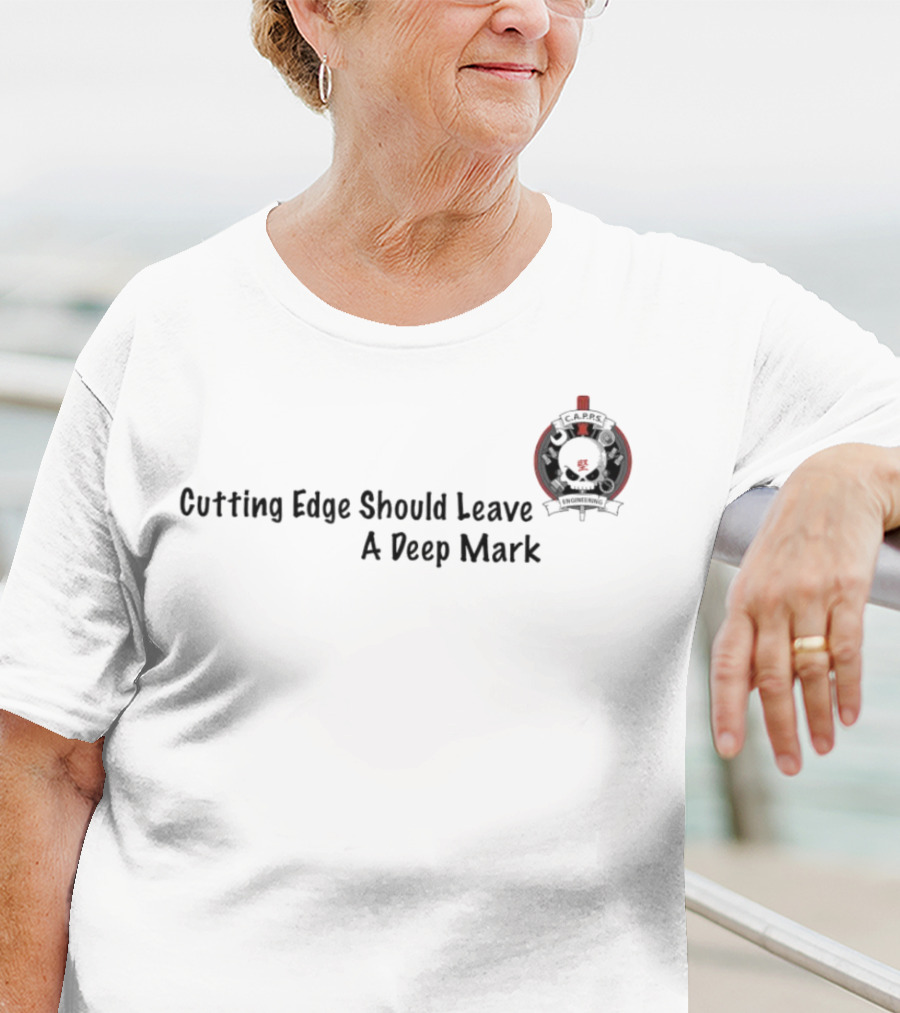 Cutting Edge Should Leave A Deep Mark With CAPPS Emblem T-Shirt