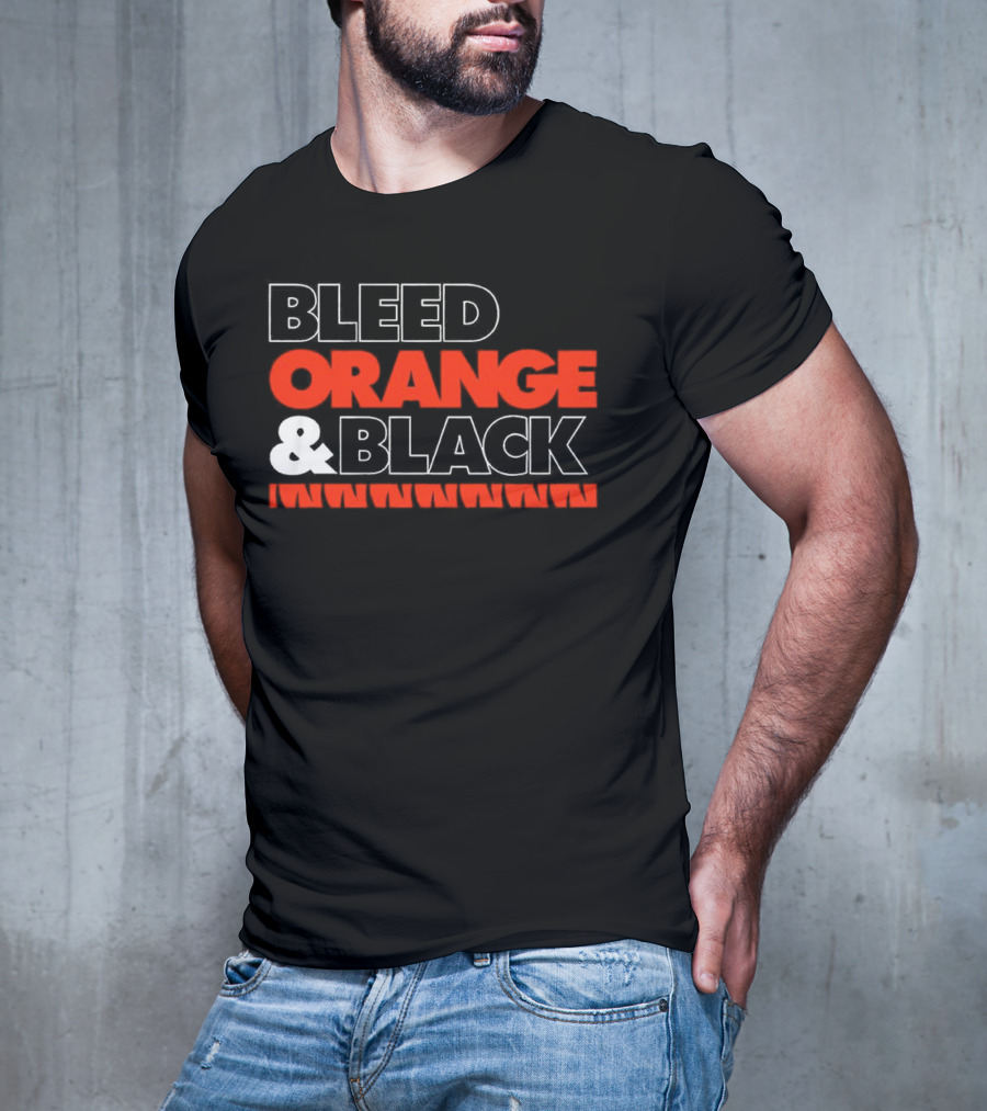 Cincinnati Bengals Bleed Orange And Black T-Shirt