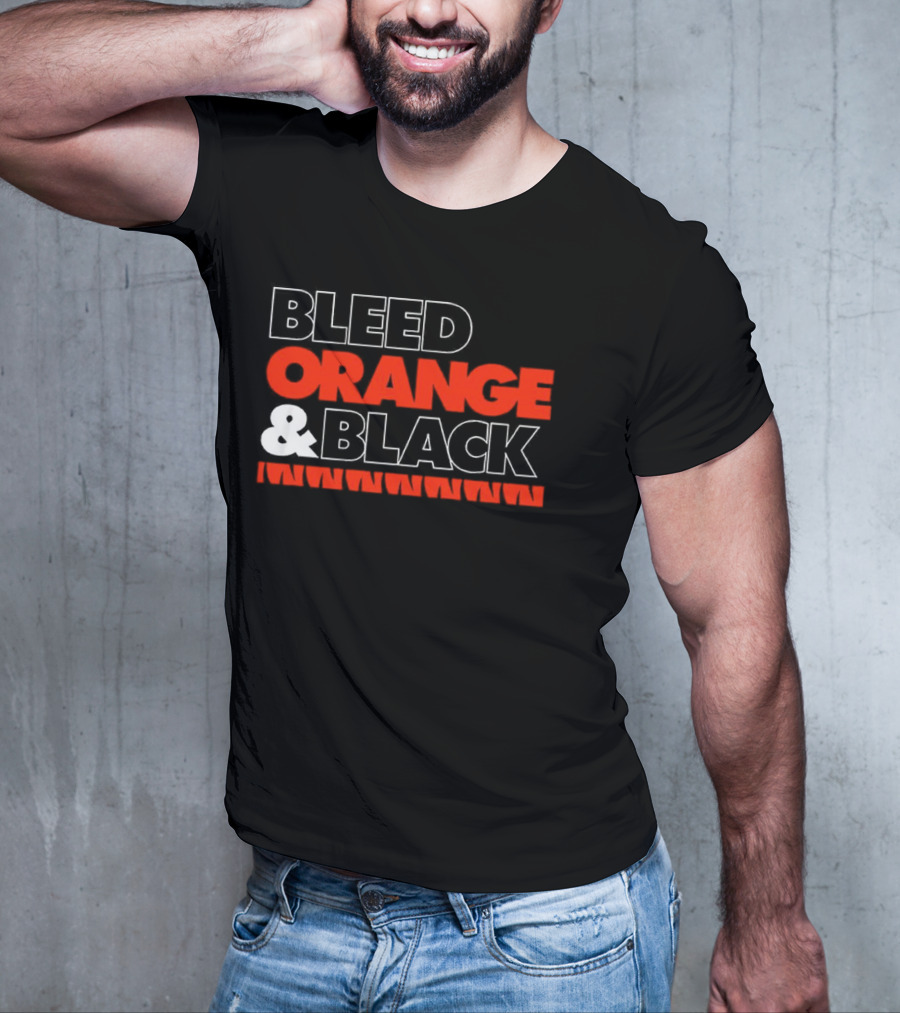Cincinnati Bengals Bleed Orange And Black T-Shirt