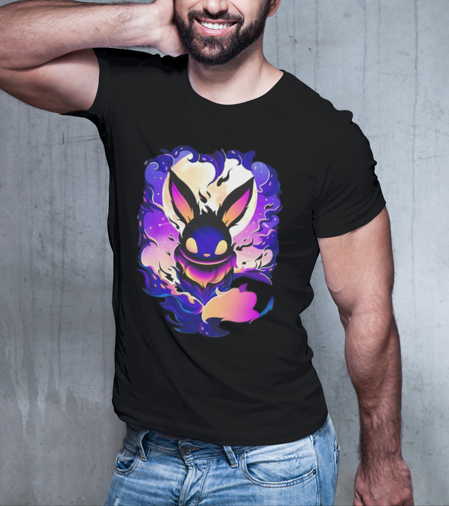 Eevee Darkness Cosmic Evolution Fantasy Anime T-Shirt
