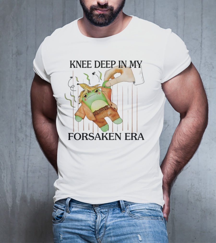 Knee Deep In My Forsaken Era Frog In Banana Peel T-Shirt
