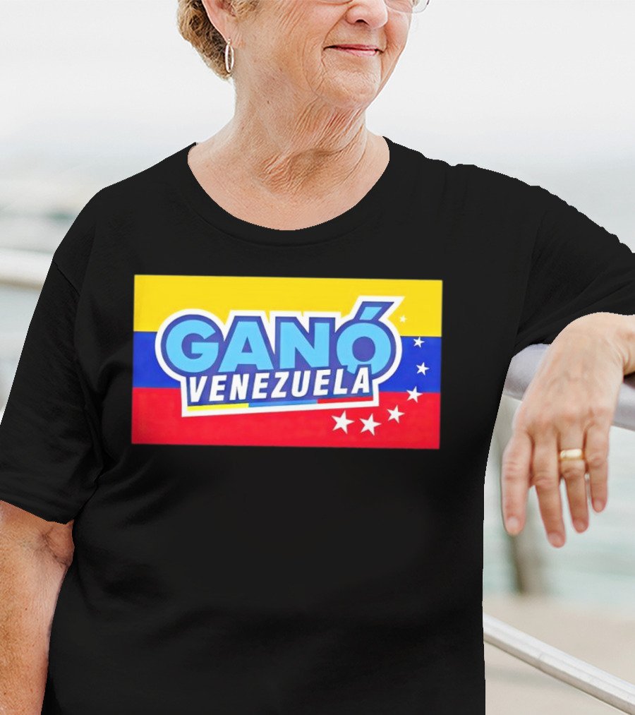 Ganó Venezuela Bandera Colores Estrellas T-Shirt