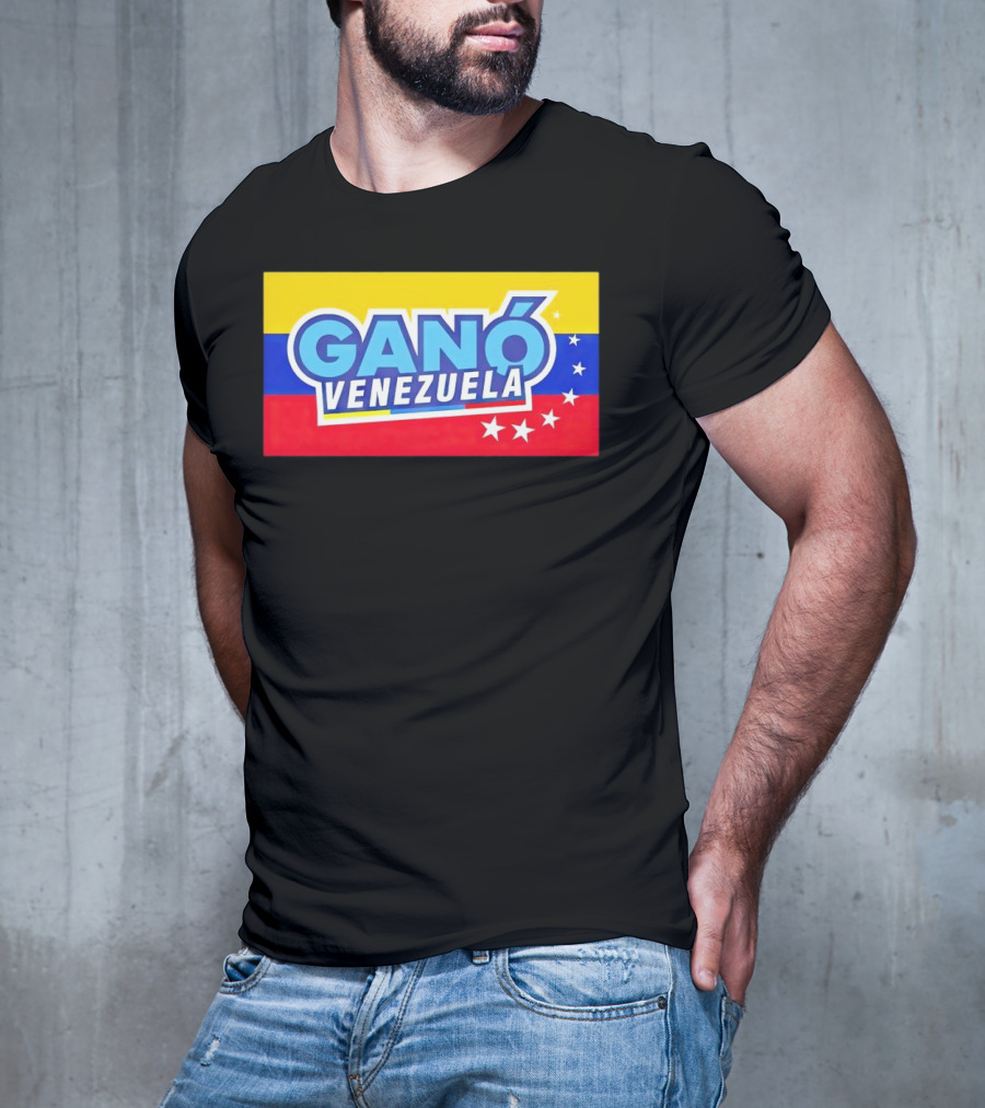 Ganó Venezuela Bandera Colores Estrellas T-Shirt