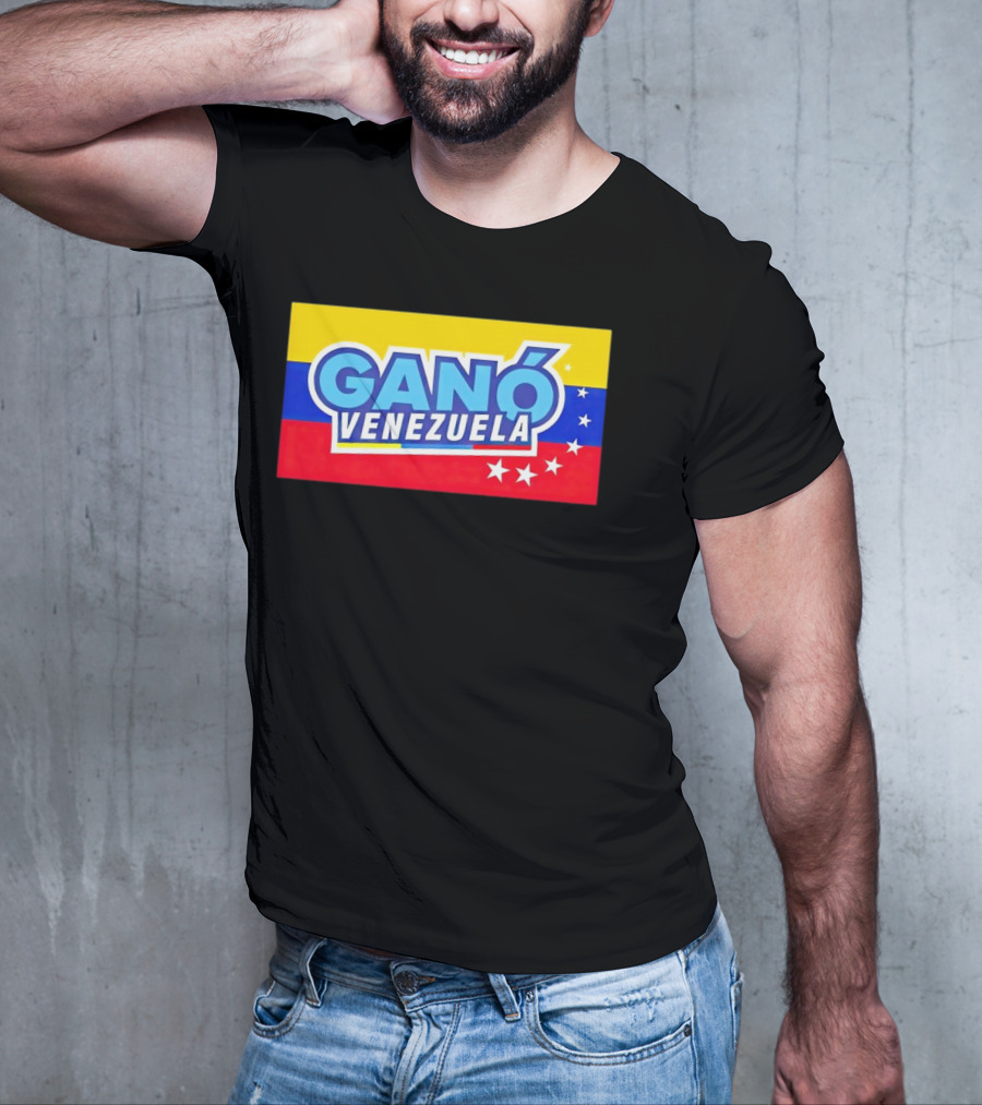 Ganó Venezuela Bandera Colores Estrellas T-Shirt