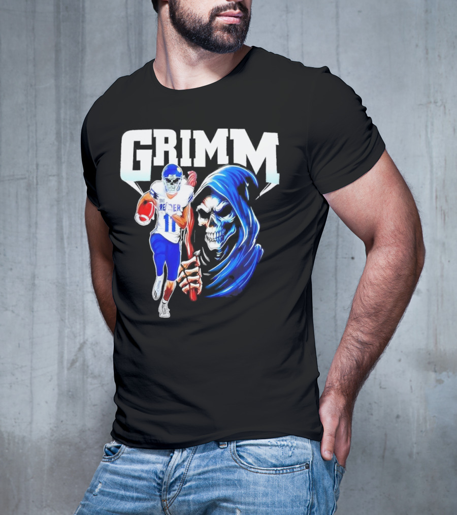 Grimm Reaper Kansas Jayhawks Football 11 Luke Grimm T-Shirt