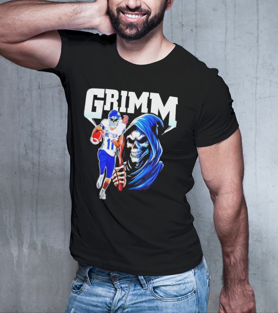 Grimm Reaper Kansas Jayhawks Football 11 Luke Grimm T-Shirt