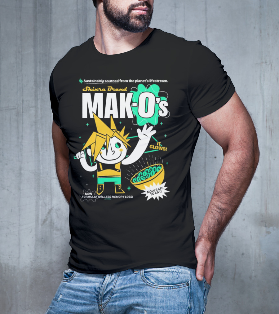 Shinra Brand Mak-0's Sustainably Sourced It Glows New Formula 10% Less Memory Loss Now Safe To Eat T-Shirt