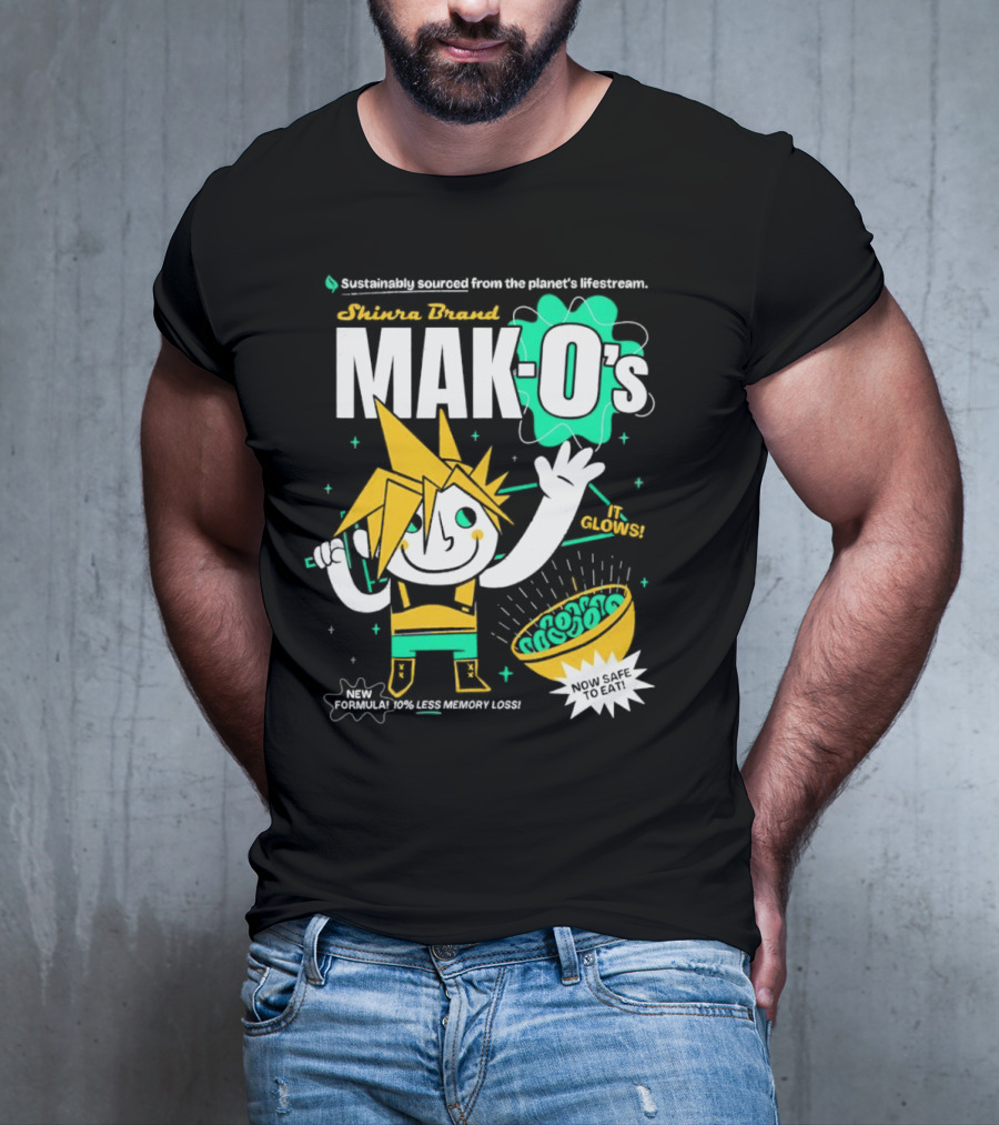 Shinra Brand Mak-0's Sustainably Sourced It Glows New Formula 10% Less Memory Loss Now Safe To Eat T-Shirt