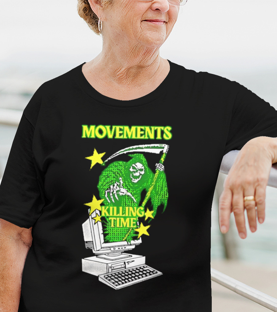 Movements Killing Time Reaper With Computer T-Shirt