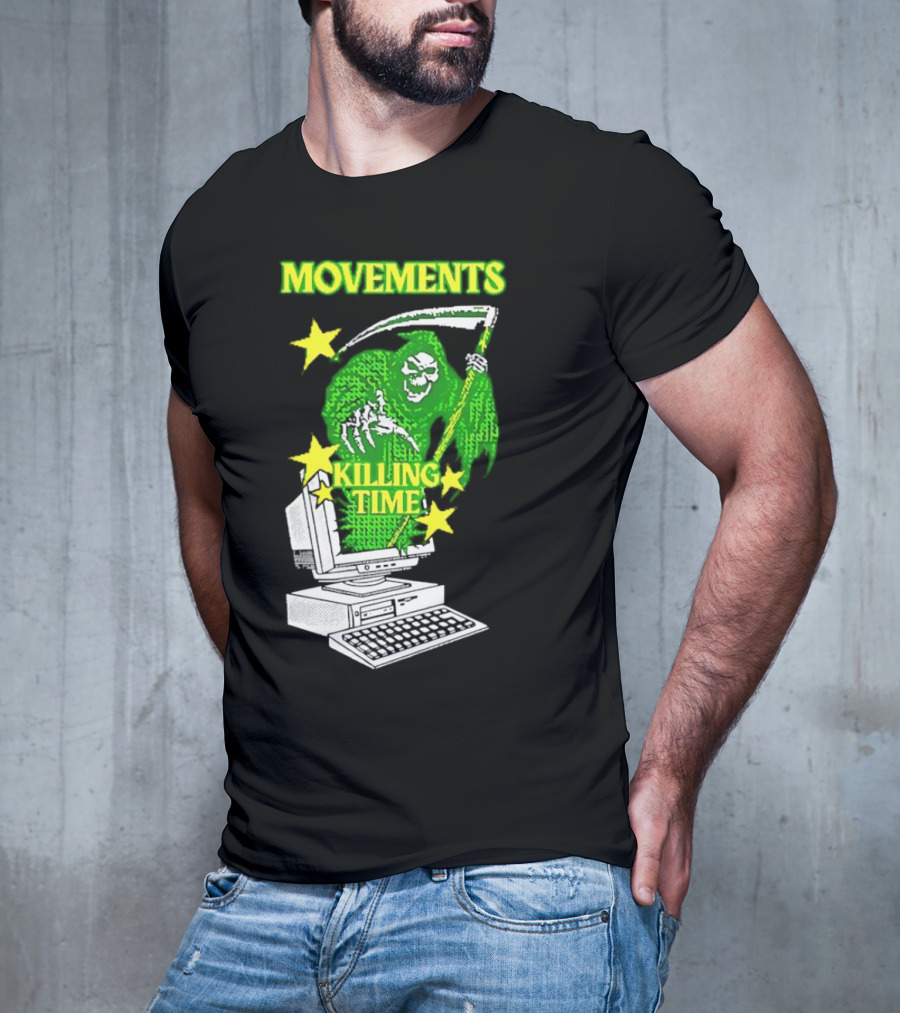 Movements Killing Time Reaper With Computer T-Shirt
