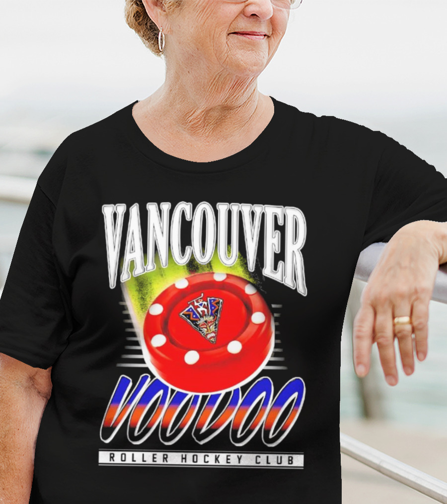 Vancouver Voodoo Roller Hockey Club Puck Logo Classic T-Shirt